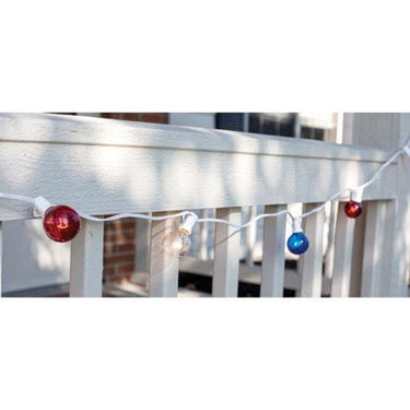 Patriotic Patio Lights, 10ct, 9ft - The Fox Decor